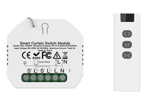 Mini Modulo Inteligente Wifi Rf Para Motores De Cortinas