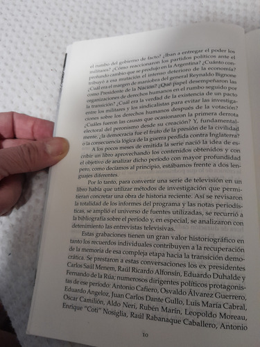 505 Días...de La Rendición De Malvinas Al Triunfode Alfonsín (Usado)