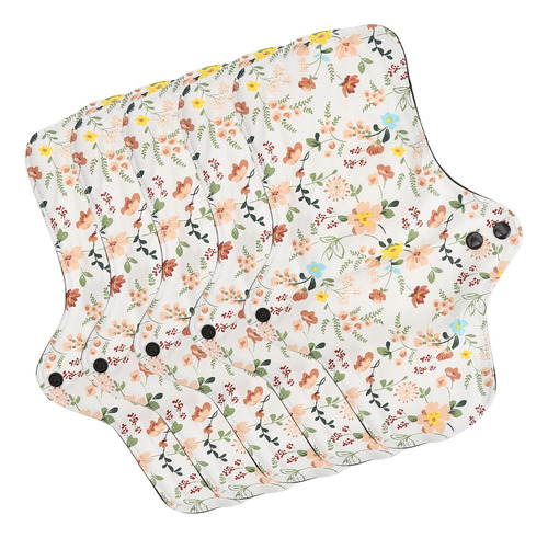 Almohadilla Menstrual Lavable, Transpirable, Con Estampado D