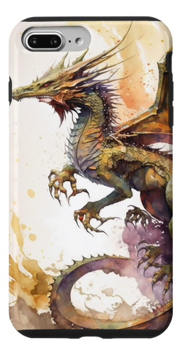 Funda Para iPhone 7 Plus/8 Plus Cool Dragon De Colores Acuar