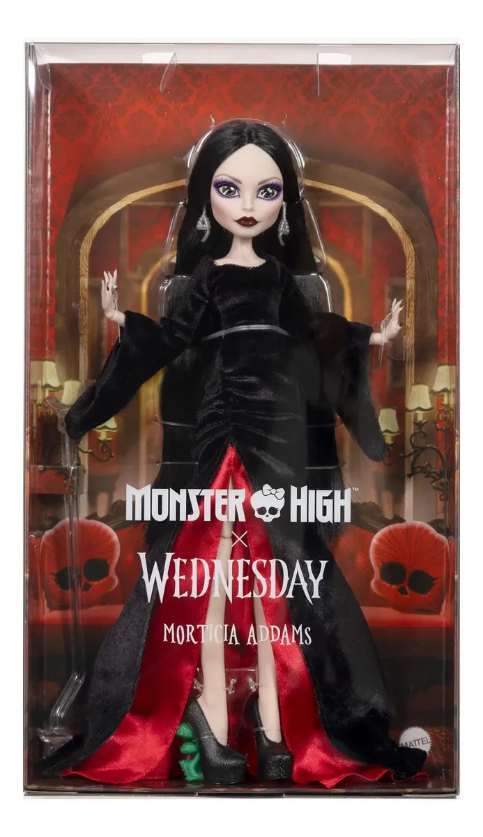 Monster High Skullector Wednesday Muñeca Morticia Addams