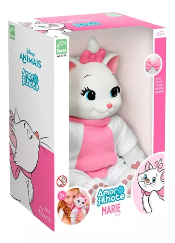 Brinquedo Pelúcia Disney Gatinha Marie Big Feet 45cm - FUN