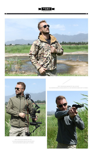 Abrigos Para Hombre Al Aire Libre De Piel De Tiburón, Otoño,
