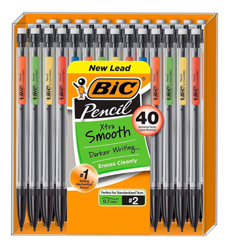 Boligrafo Lapicera Retractil Bic De Punta 1.6 Mm Azul 4-p...