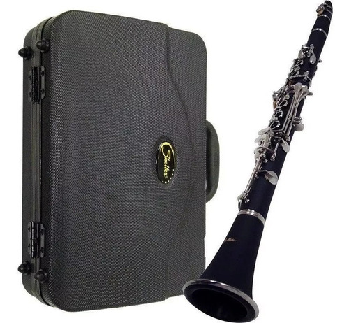 Clarinete Shelter Tjs6402 Niquelado Bb Com Hard Case