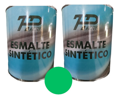 Pintura Esmalte Sintético Color Verde. Alto Brillo