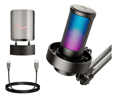 Micrófono Fifine A8t Usb De Condensador Con Brazo