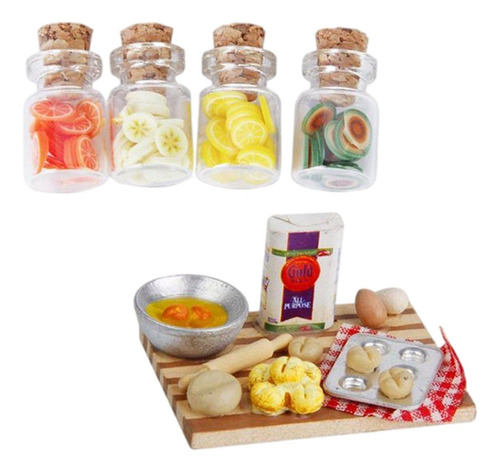 Botella De Accesorios De Cocina En Miniatura De Casa De