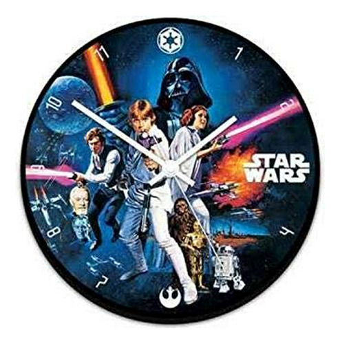 Reloj De Pared Star Wars Sin Cables