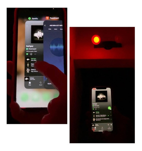 Imagen 6 de 10 de Lámpara Led Audioritmica Smart 9w Blanco Y Rgb Bluetooh Tuya