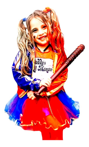 Disfraz Harley Quinn Niña Full Tutu Exclus Acces Halloween 