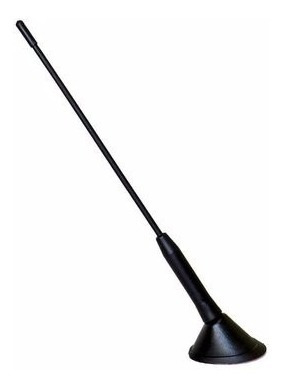 Antena Decorativa Carro Preta 28 Cm Auto Colante Universal