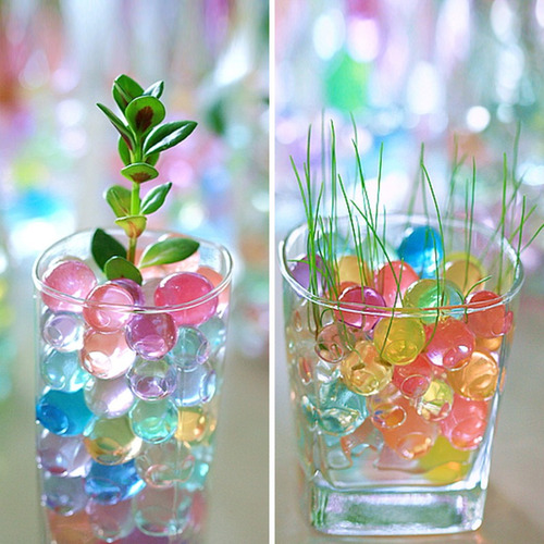 900 Perlas De Gel Biogel Hidrogel Crecen Agua Colores