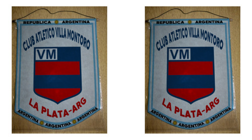 Banderin Grande 40cm Club Villa Montoro La Plata