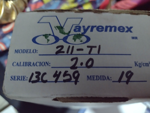 Válvula De Seguridad Vayremex 211