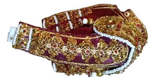 Casaquita De Torero En Miniatura Color Corinto Y Oro