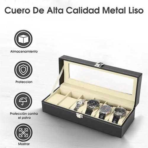 . Relojero, Caja Organizadora Relojes Para Hombre,