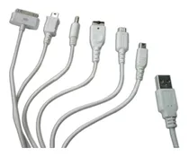Comprar Cable Cargador Datos 6 En 1 Para iPhone iPod Psp Ds Samsung