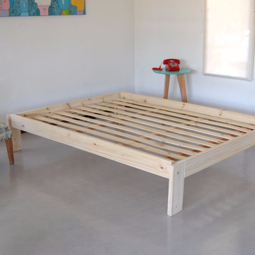 Imagen 2 de 5 de Cama Otomana Natu 2 Plazas Para Colchon De 140x190 Stockhoy