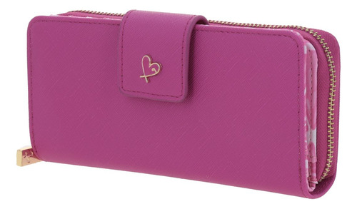 Cartera Gorett Isadora Gs25049-f Color Rosa Chicle Diseño De La Tela Liso
