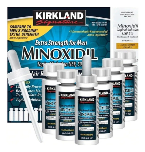 Minoxidil Kirkland Tratamiento Capilar Caida 6 Meses