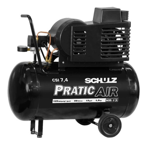 Compressor Schulz Csi 7.4 Pratic Air 50 Litros 120 Libras 1.