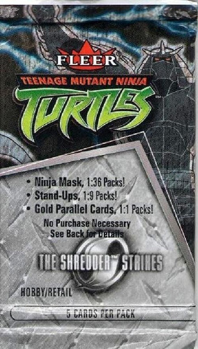 Tmnt The Shredder Strikes - Pacote Com 5 Cards - Card
