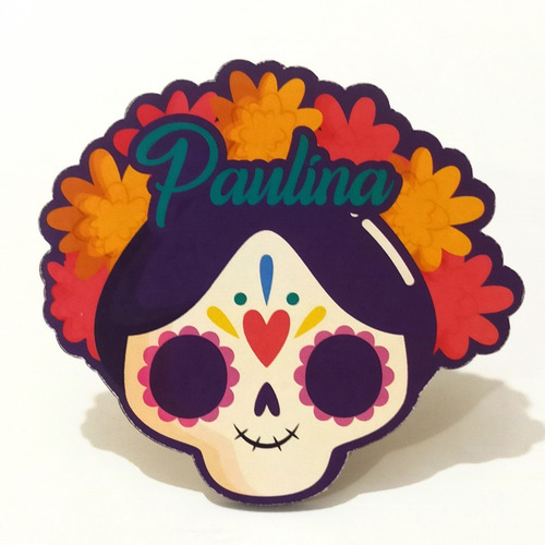 Adornos De Ofrenda, Calaveras Coloridas