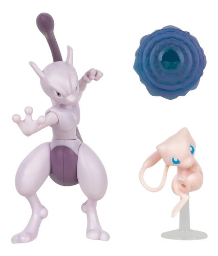 Pokemon Battle Mewtwo Y Mew Set Figuras Original