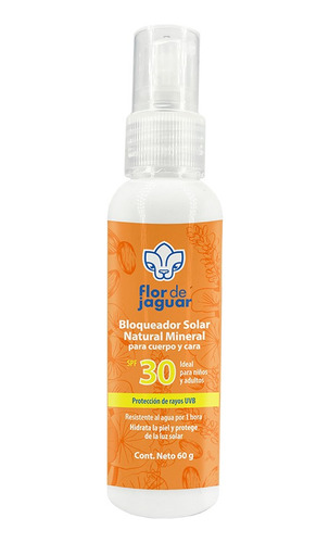 Flor De Jaguar | Bloqueador Solar Natural Mineral Spf 30+ 