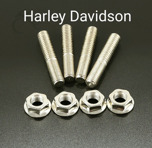 Birlos Perno Con Tuercas Para Escapes Harley Davidson