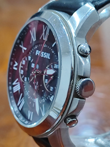 Reloj Fossil Grant Caballero Fs4812 Negro Plateado Negro (Usado)