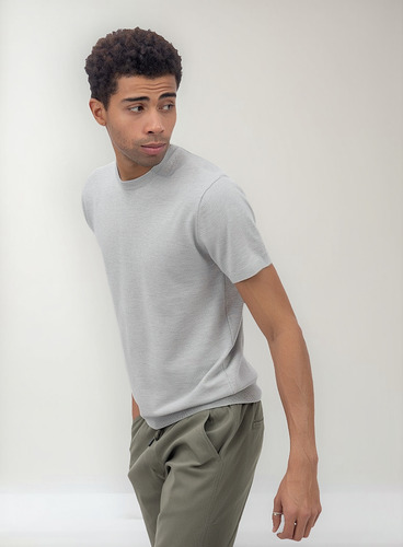 Playera Para Hombre Quarry Básica Cuello Redondo
