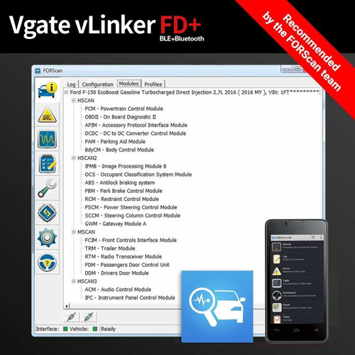 Vgate Vlinker Fd Obd2 Escaneo Bluetooth Lector Codigo Io