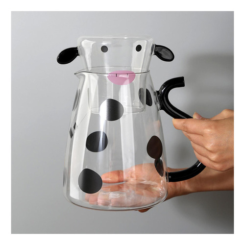 A Jarra De Cristal Con Forma De Vaca, Calentador De Té, *