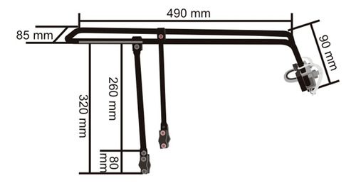 Imagem 5 de 6 de Bagageiro Flex Aro 26/29 Traseiro Removível