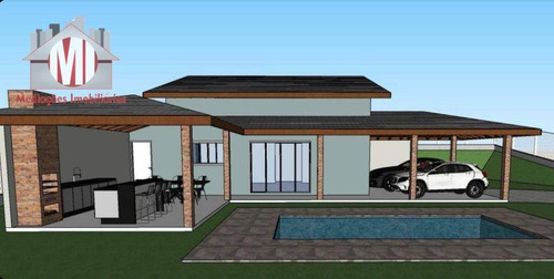 Imagem 5 de 16 de Linda Chácara Em Condomínio Fechado, Fase De Construção, Com 3 Dormitórios, Piscina, À Venda, 1000 M² Por R$ 640.000 - Santa Fé - Pinhalzinho/sp - Ch1056