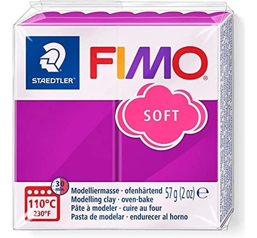 Fimo Soft Masa Moldeable Arcilla Polimerica X 56 Gramos Color 61 Purpura