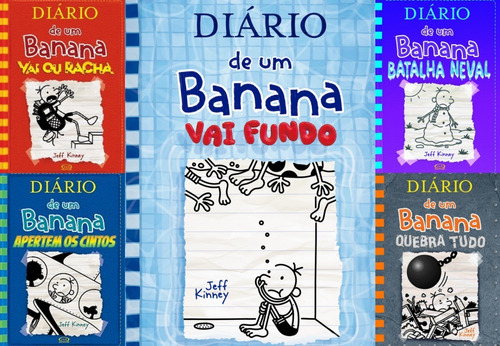 Diário De Um Banana Do Volume 11 Ao 15 - Capa Dura, De Jeff Kenney. Editora V&r, Capa Dura Em Português, 2020