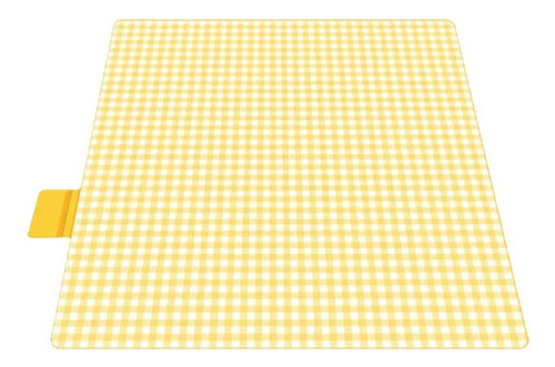 Tapete Para Picnic Impermeable Lienzo De Playa 200 X 200 Cm Color Amarillo
