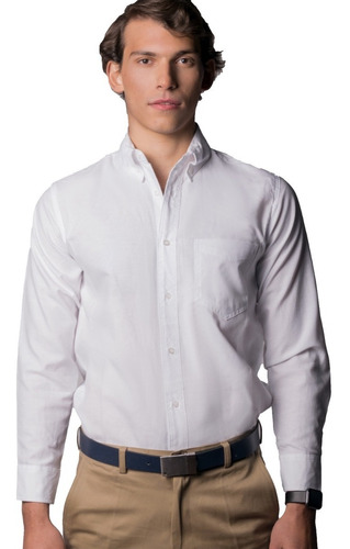 Camisa Casual  Oxford Manga Larga