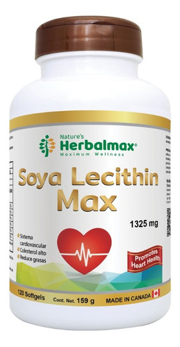 Lecitina De Soya Herbalmax 120 Softgels