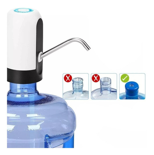 Imagen 6 de 9 de Dispensador Bombin Sifon De Agua Electrico Usb Para Botellon