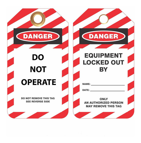 Lockout 7343 Safety Supply Etiqueta De Cierre Diseño De Peli