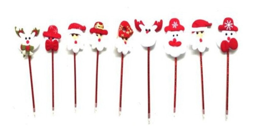 Lapiz Navideños X 3 6 Cuotas S/i Ideales P/regalar Fiestas