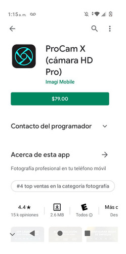 App Procam X Camara Hd Pro Premium En Oferta