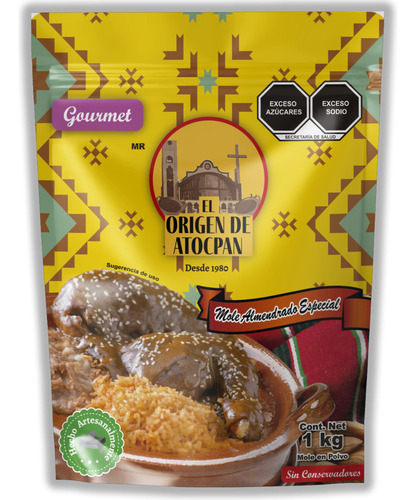 Mole Gourmet Almendrado Especial | Artesanal | En Polvo 1 Kg