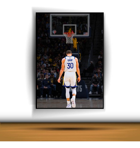 Cuadro Nba A0797 Olden State Warriors Stephen Curry Negro