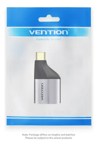 Adaptador Tipo C Macho A Hdmi Hembra Aluminio Gris Vention