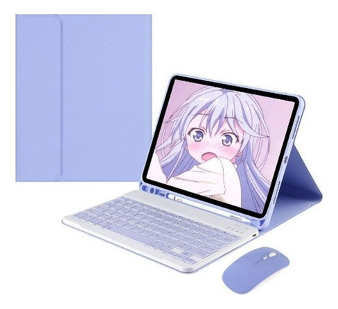 Funda For iPad Air 4 10.9 A2325 A2316 Teclado Con Mouse Ñ